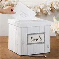 Kate Aspen Rustic Wood Gift Card Box, One Size