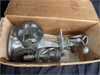 Vintage cast iron meat grinder