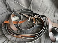 5 Mens leather belts sz 44