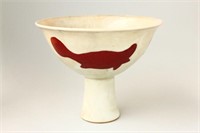 Chinese Porcelain Stem Cup,