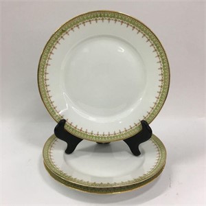 3 Limoges France Porcelain Plates