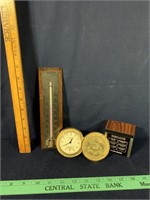 Thermometer, Pocket Watch, & Stress Eliminator