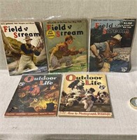 Field & Stream and Outdoor Life magazines - 1938,