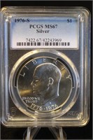1976-S MS67 Eisenhower Silver Dollar