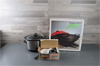 CROCK POT & ELECTRIC WOK / FONDUE SET