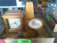 Clock / Picture / Jewelry Box Lot