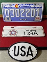 COLORADO & USA Tags/Plates