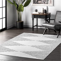 8x10 nuLOOM Diamond Stripes Rug, Washable