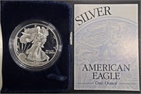 2000-P PROOF AMERICAN SILVER EAGLE OGP
