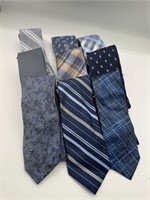 9pc Blue Ties