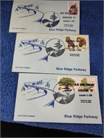 3 Blue Ridge Parkway First Day Issues