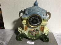 Vintage England porcelain mantel clock