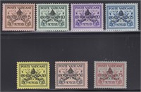 Vatican City Stamps #61-67 Mint NH 1939 Interregnu