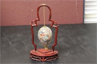 A Vintage Chinese Egg Shape Ornament