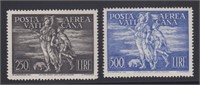Vatican City Stamps #C16-C17 Mint LH 1948 Archange