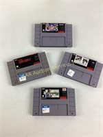 Super Nintendo games, includes (4),  NES Super
