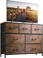 WLIVE Dresser TV Stand  45  Rustic Brown