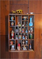 Hanging Wall Curio Shelf w/ Collectibles
