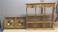 Springfield thermometer/barometer & Knick-back