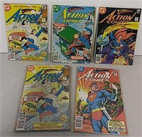 Five DC Superman Action Comics