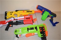 Four Nerf Guns