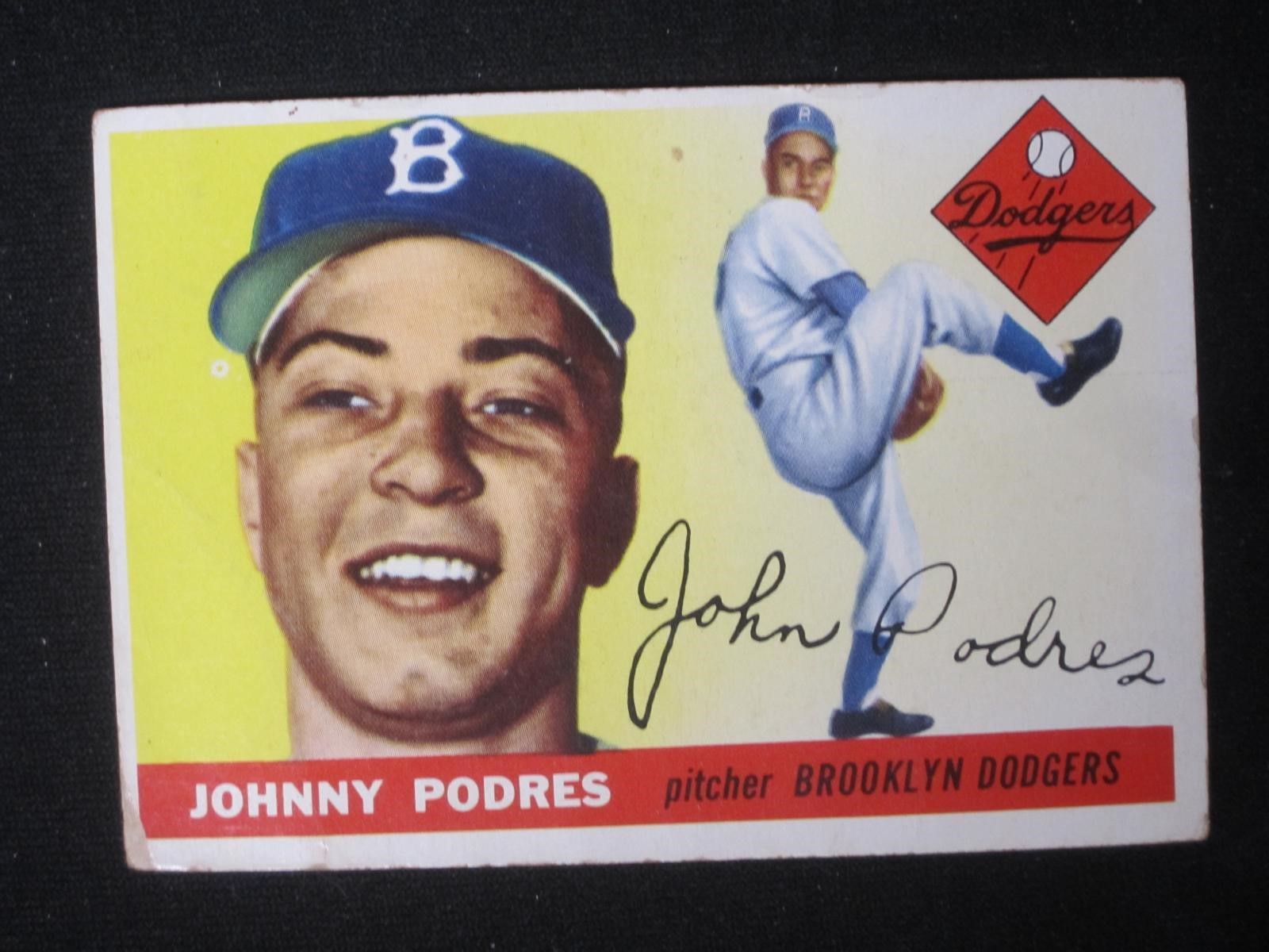 1955 TOPPS #25 JOHNNY PODRES DODGERS