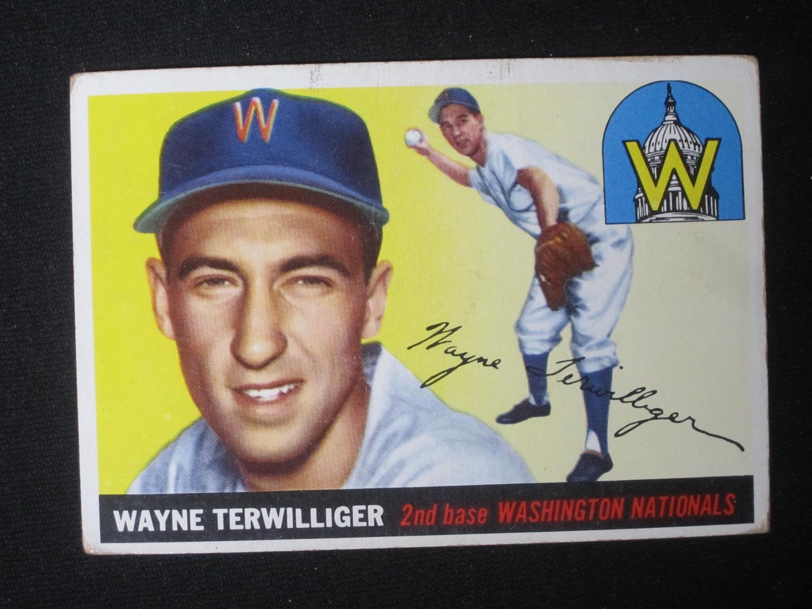 1955 TOPPS #34 WAYNE TERWILLIGER NATIONALS