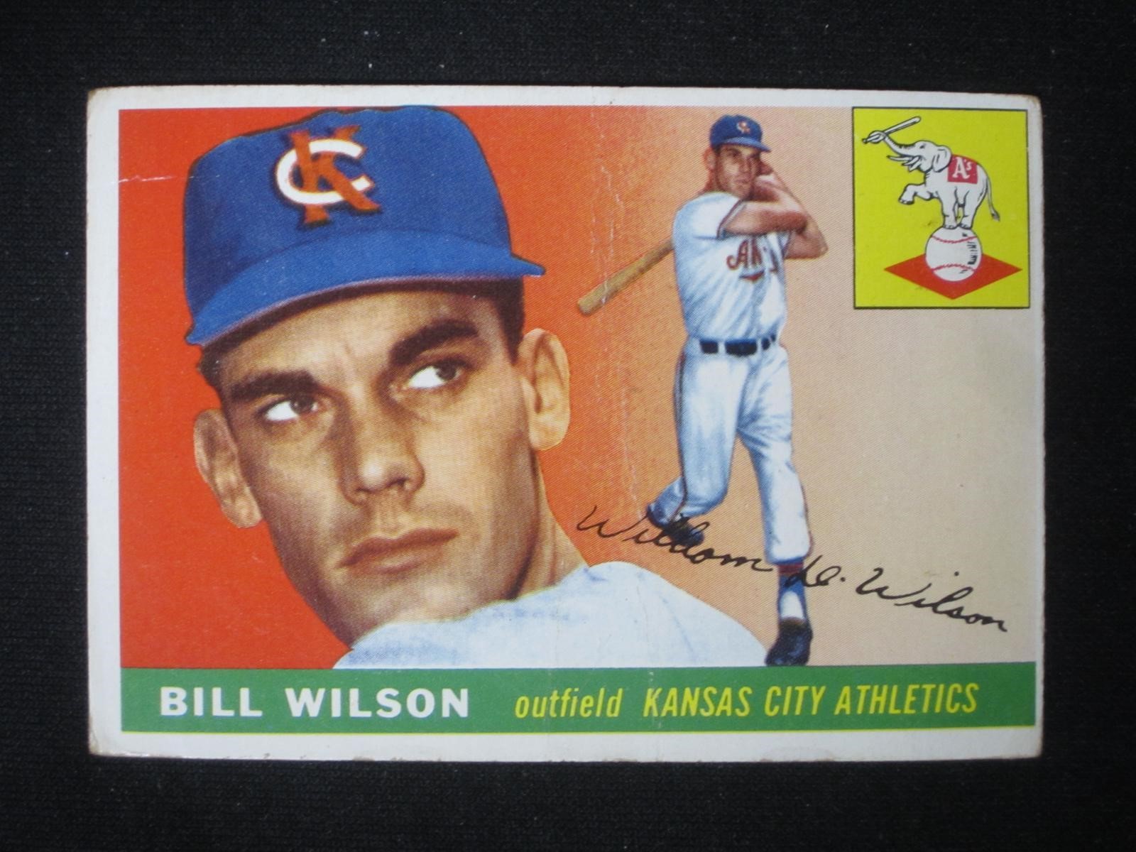 1955 TOPPS #86 BILL WILSON ATHLETICS