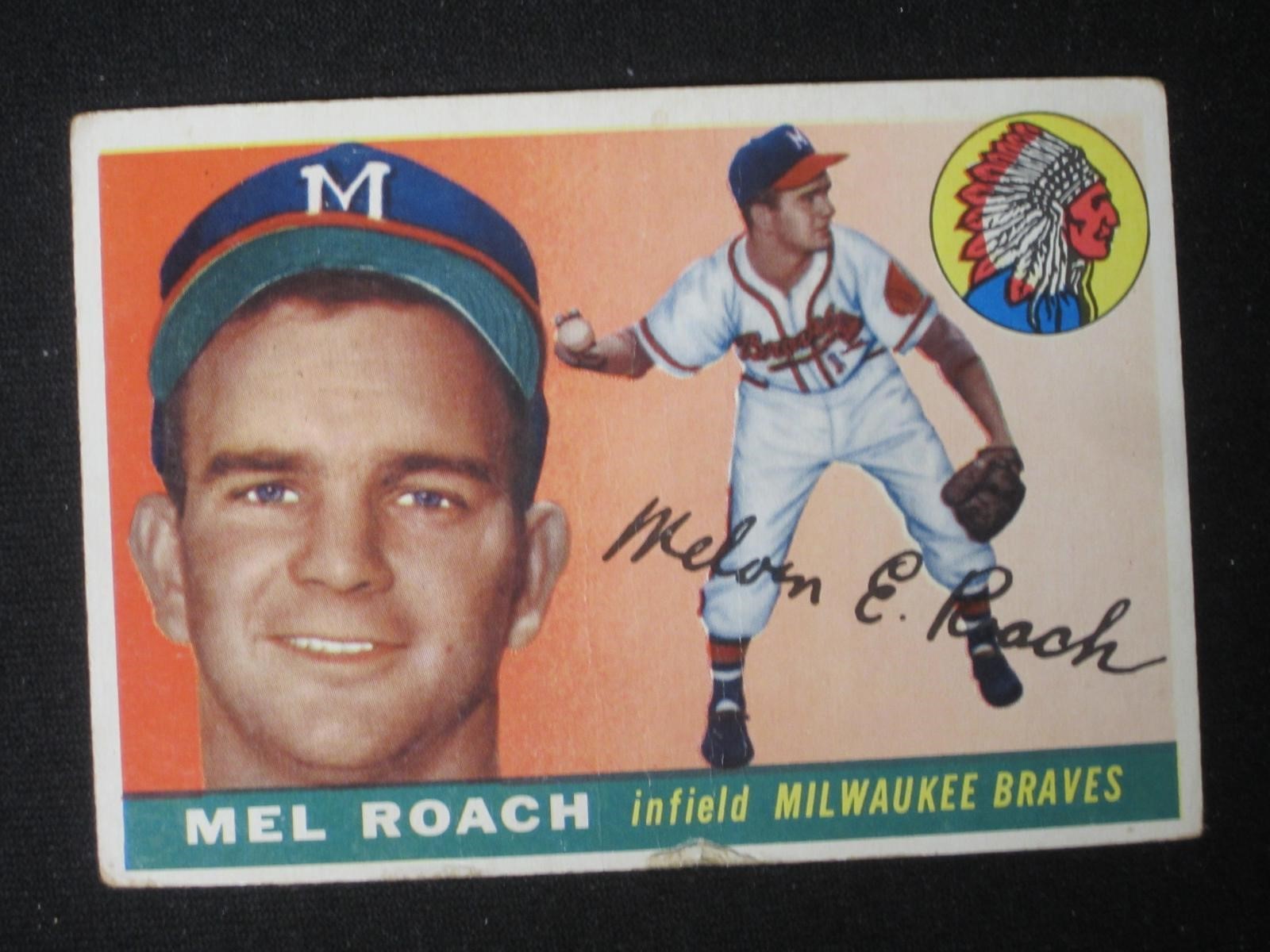 1955 TOPPS #217 FRANK ROACH BRAVES