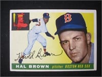 1955 TOPPS #148 HAL BROWN BOSTON RED SOX