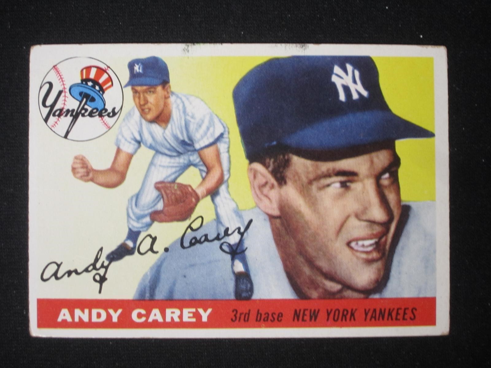 1955 TOPPS #20 ANDY CAREY YANKEES VINTAGE