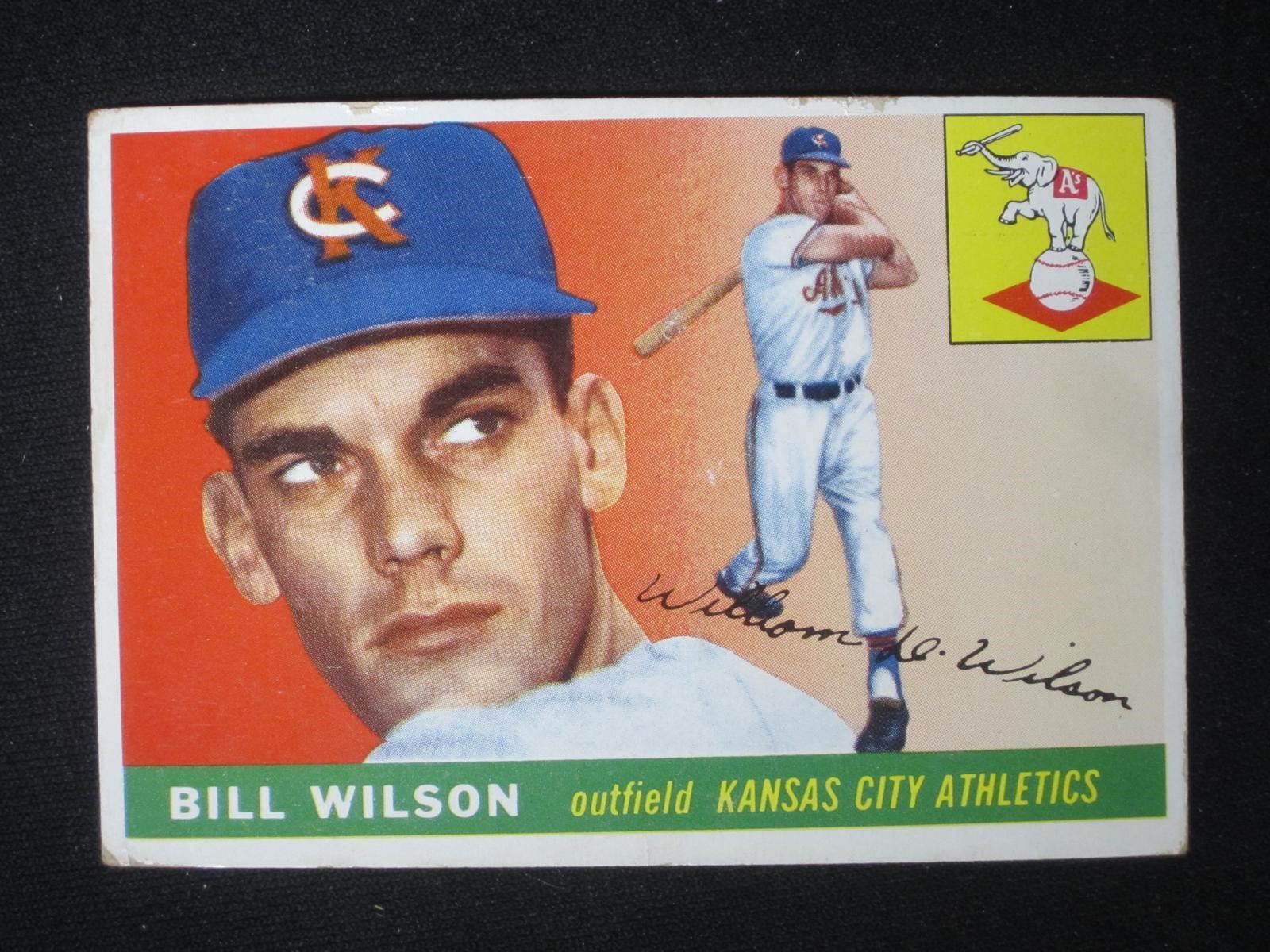 1955 TOPPS #86 BILL WILSON ATHLETICS