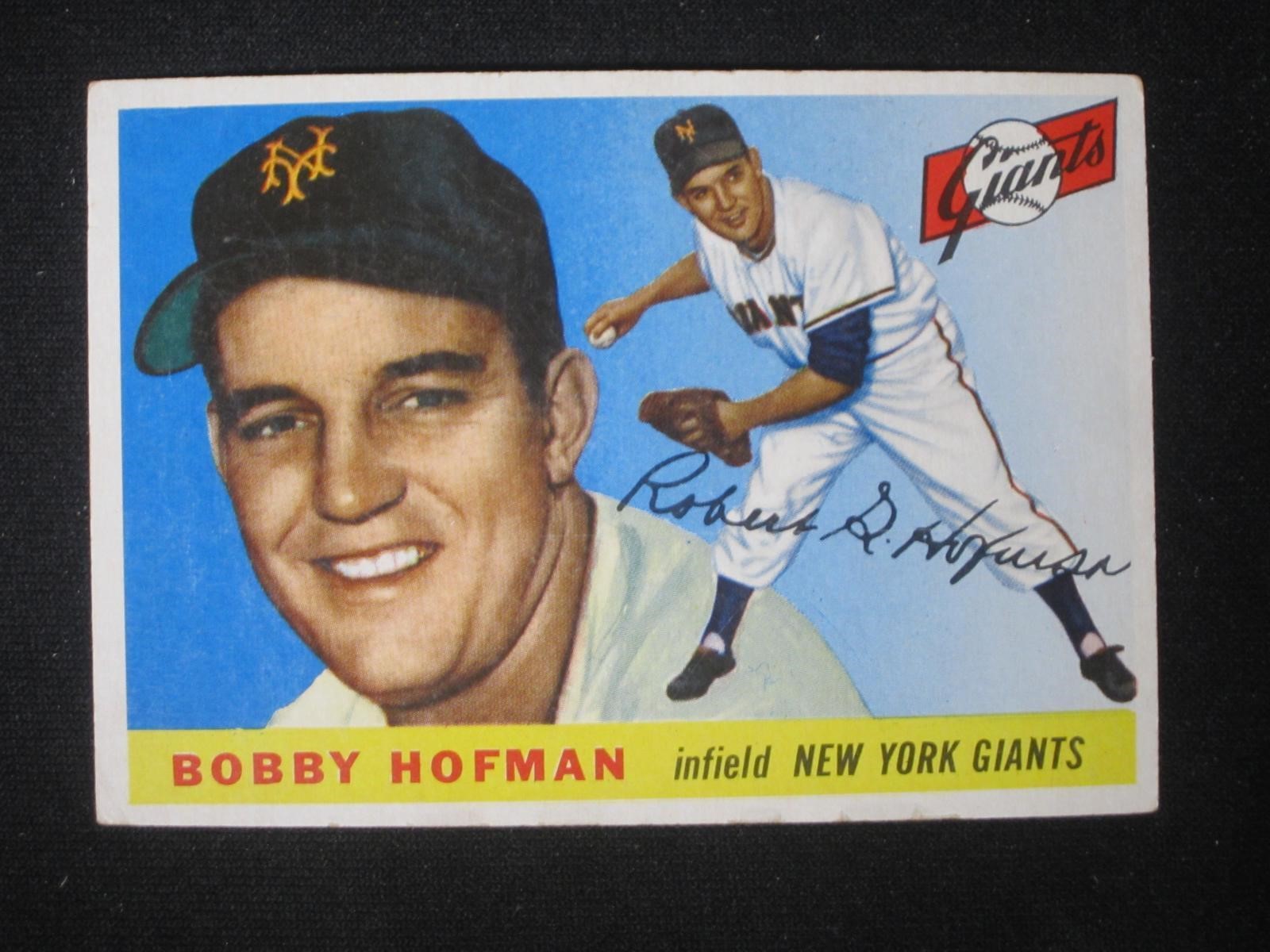1955 TOPPS #17 BOBBY HOFMAN GIANTS
