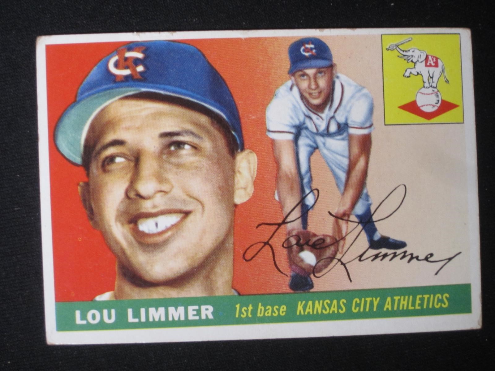 1955 TOPPS #54 LOU LIMMER KC ATHLETICS