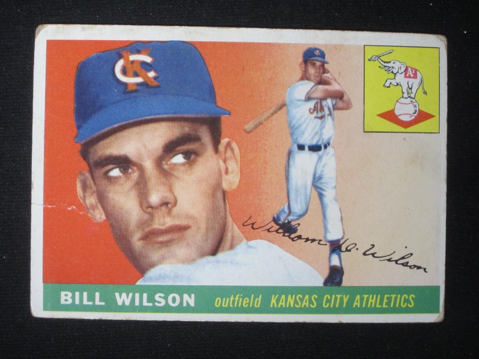 1955 TOPPS #86 BILL WILSON KC ATHLETICS