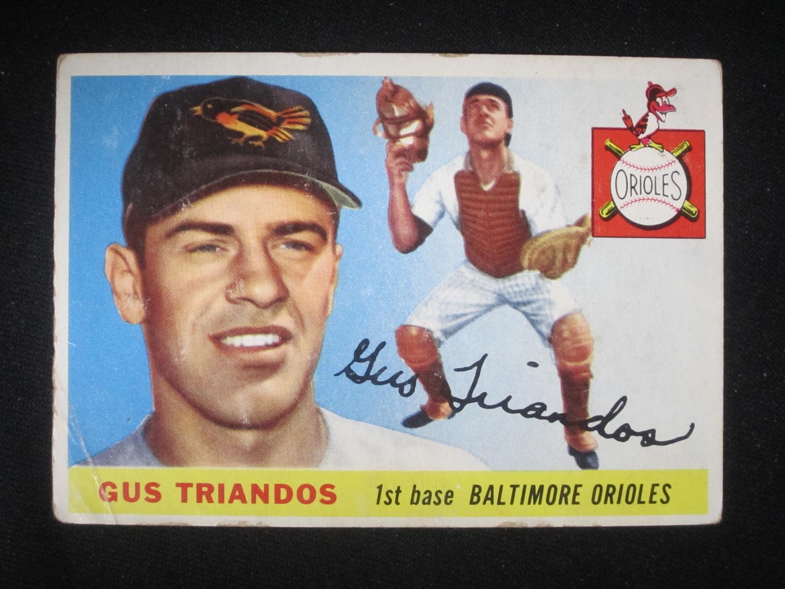 1955 TOPPS #64 GUS TRIANDOS ORIOLES