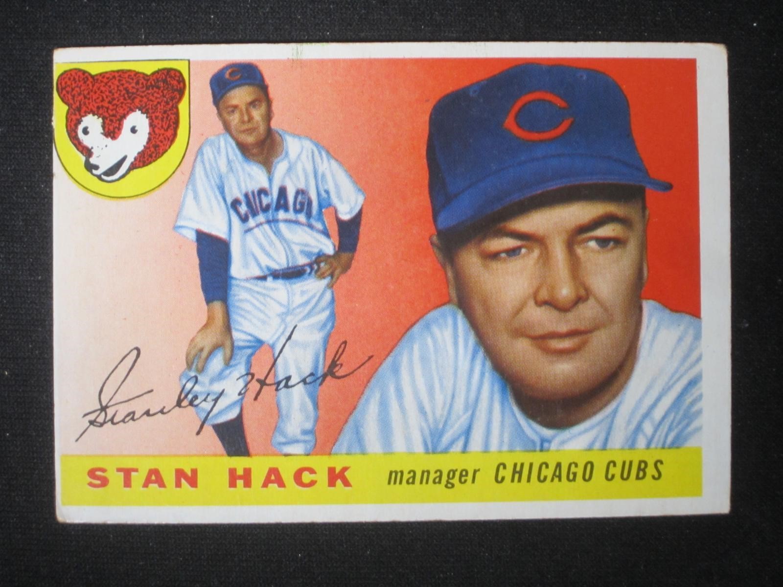 1955 TOPPS #6 STAN HACK CUBS MANAGER
