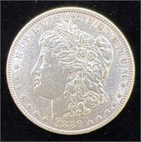 (Q) 1886 U.S. Morgan Silver Dollar
