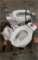 2 Commercial Stools and Urinal.