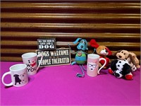 Dog Lovers Mugs, Home Decor Signs, Stuffed Dogs