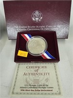 US Olympic 90% silver coin