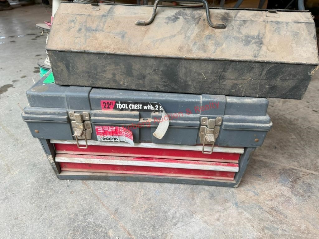 21" Metal Toolbox & 22" Tool Chest W/