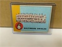 1963 Topps Baltimore Orioles #377 Team Card