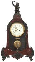 Tiffany & Co. Marble & Bronze Mantle Clock