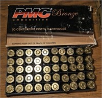 50 rounds PMC 9mm Bronze ammo (back room)