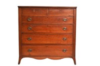Early 19th Century Kentucky Cherry Federal Chest /