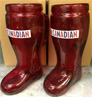 Pair of Molson Canadian Bed Boot Novelty Beer