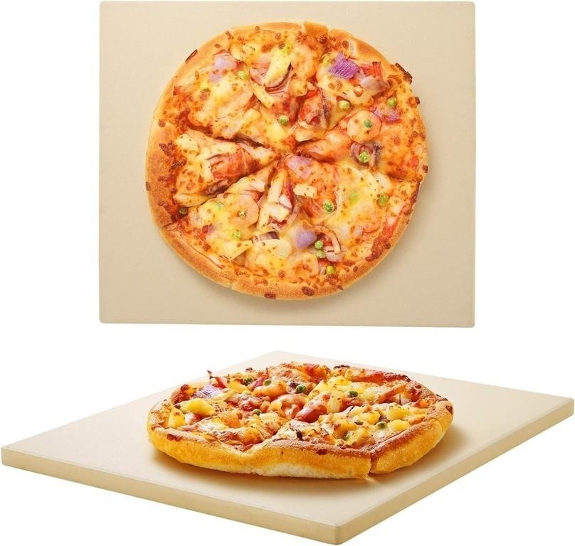 Unicook Pizza Stone  13 Square  Ceramic.