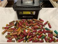 Tree line ammo box and assorted 12ga