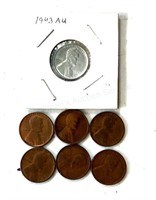 (7) Wheat Cents